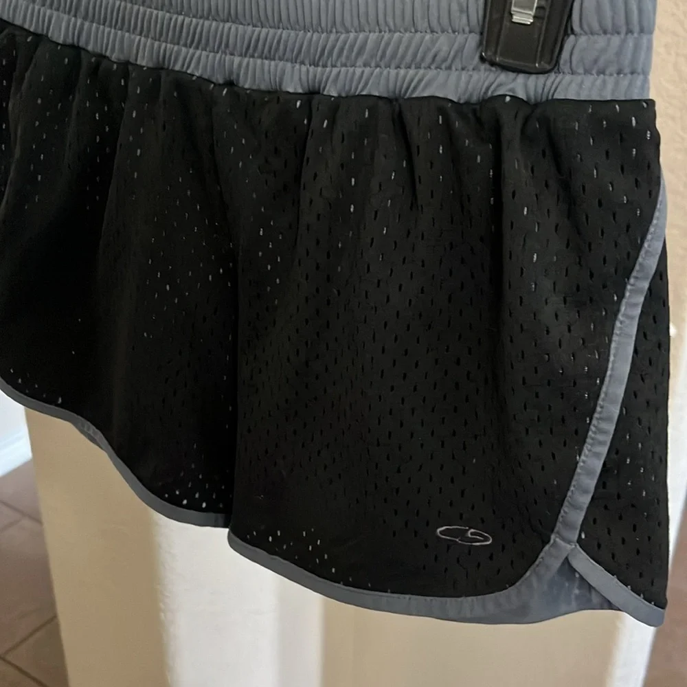 Champion black & gray mesh shorts Size S